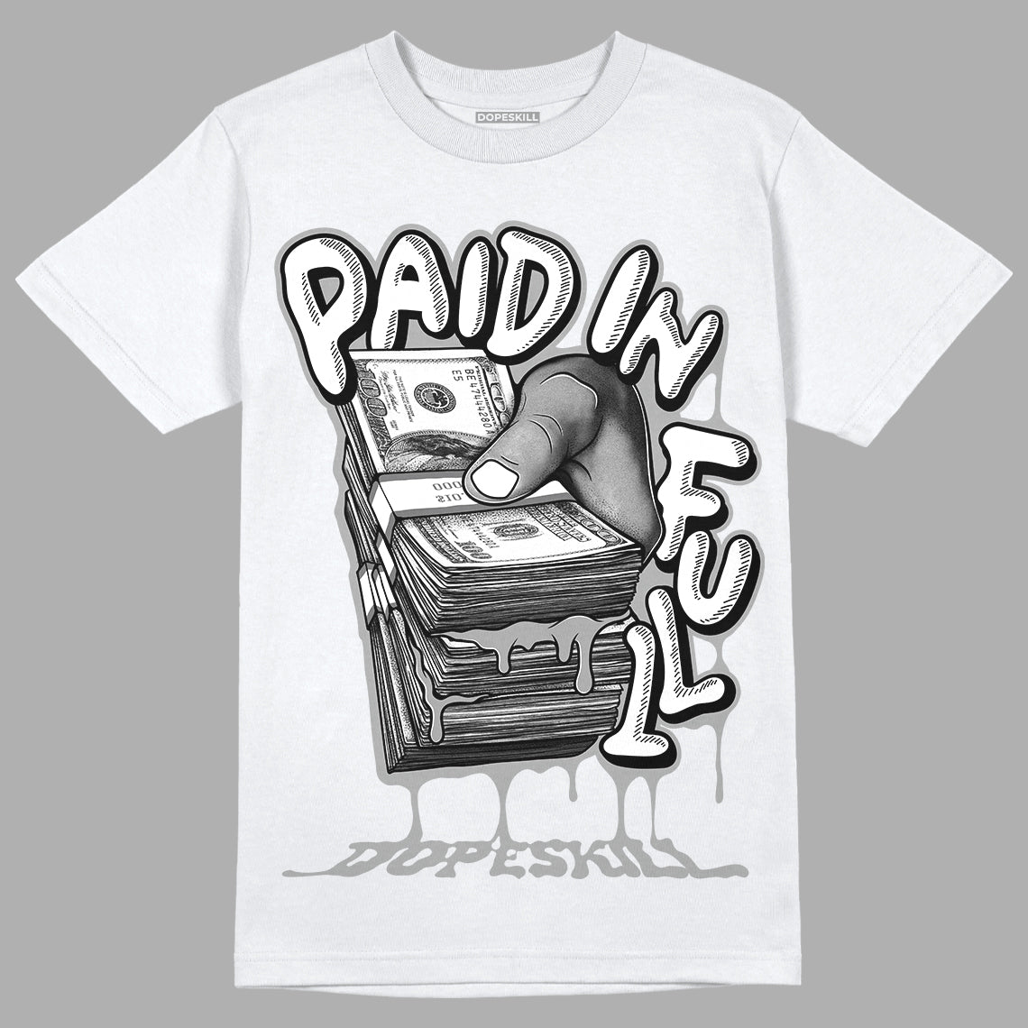 AJ 12 Stealth DopeSkill T-Shirt Paid In Full Graphic