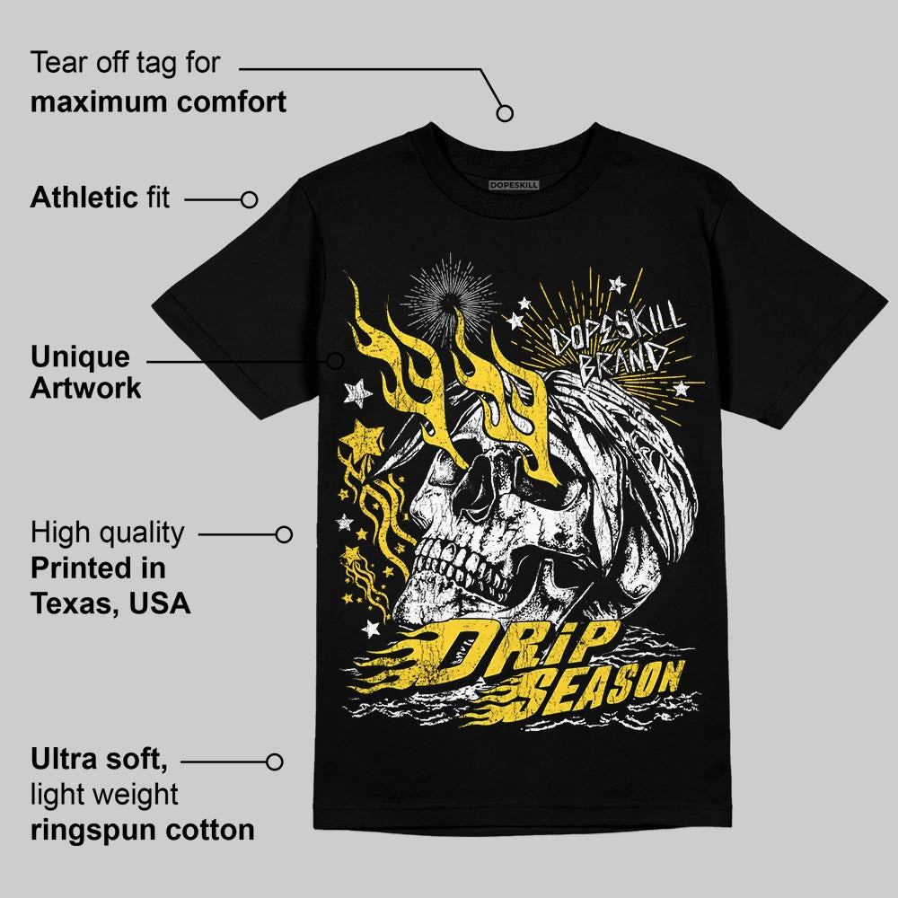 Black Tour Yellow AJ 4 Thunder DopeSkill T-Shirt Drip Season Graphic