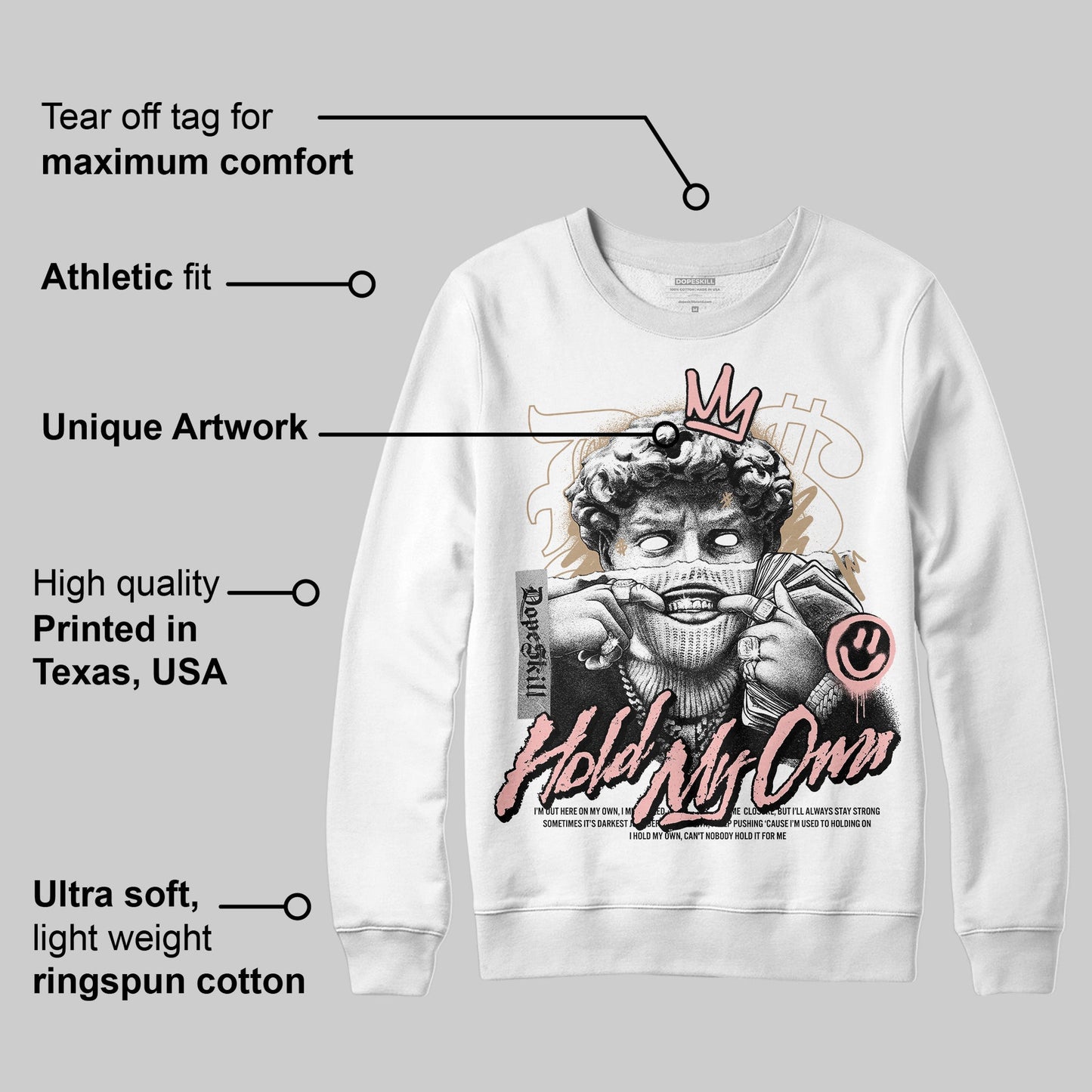 AIR FORCE 1 LINEN DopeSkill Sweatshirt In My Way Graphic
