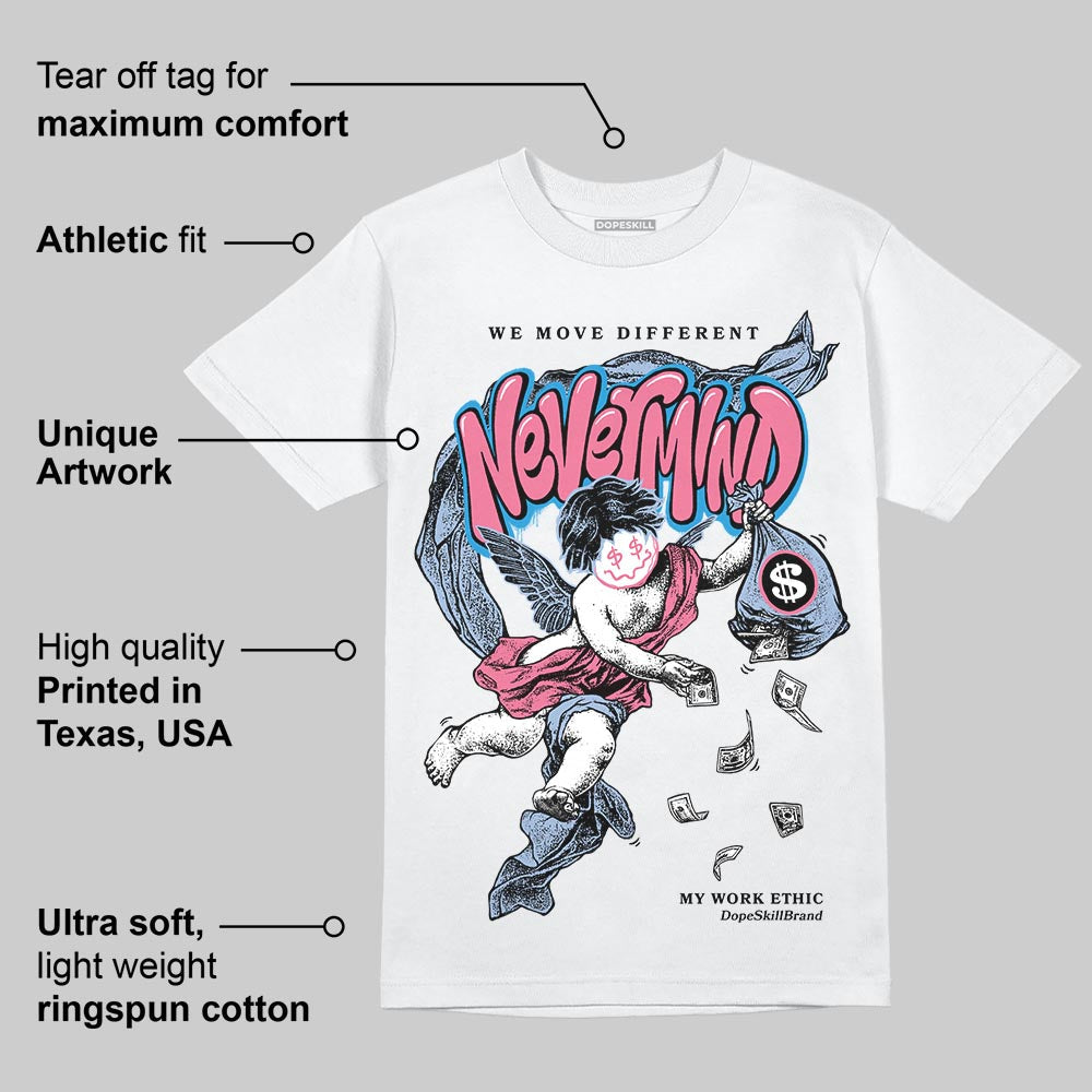 Denim Pink Glow 3s DopeSkill T-Shirt Nevermind Graphic