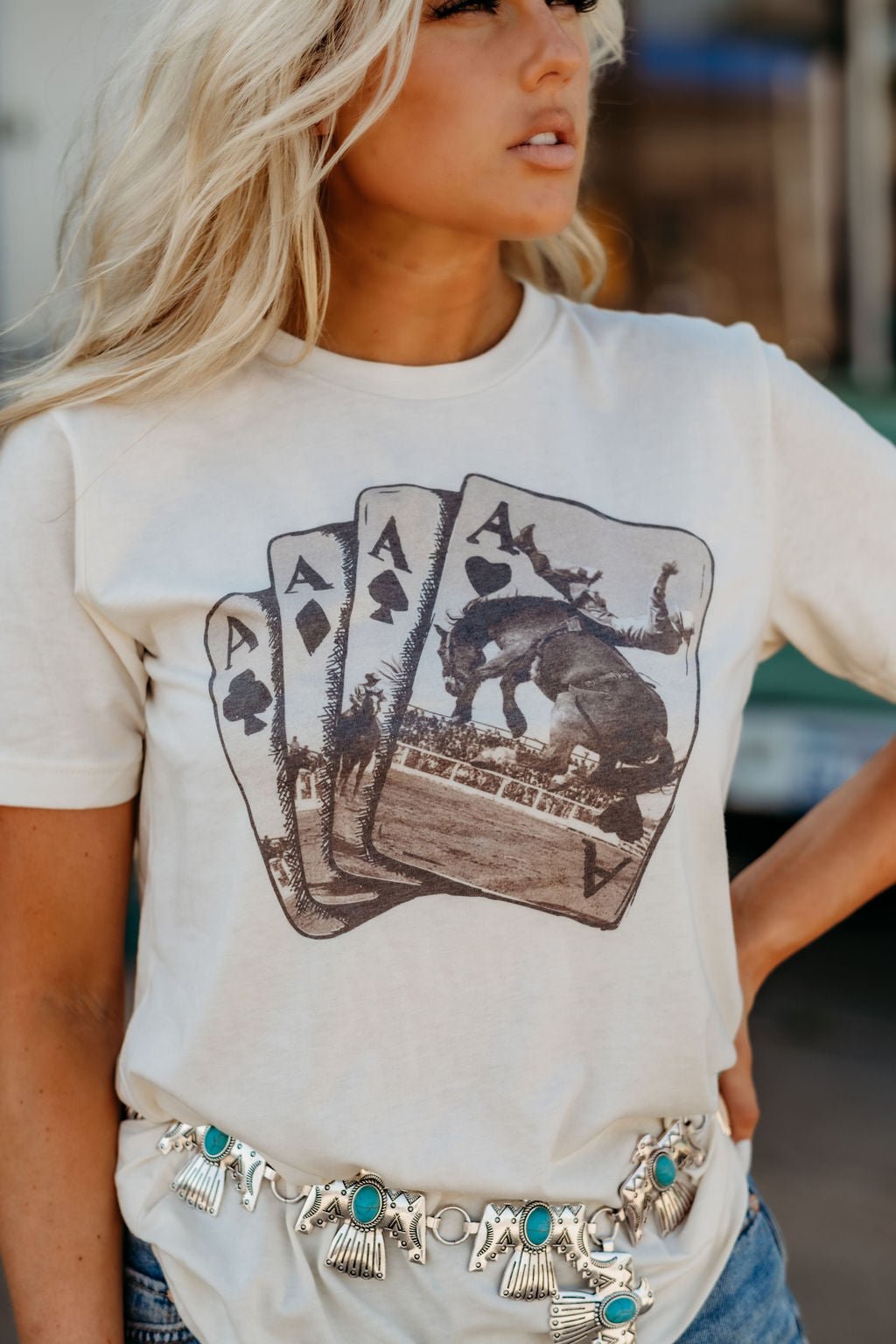 Ace of Cowboys Graphic Tee Shirt