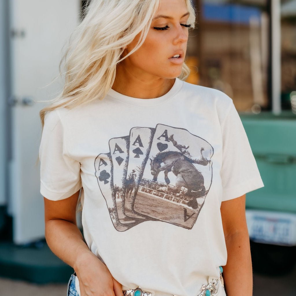 Ace of Cowboys Graphic Tee Shirt