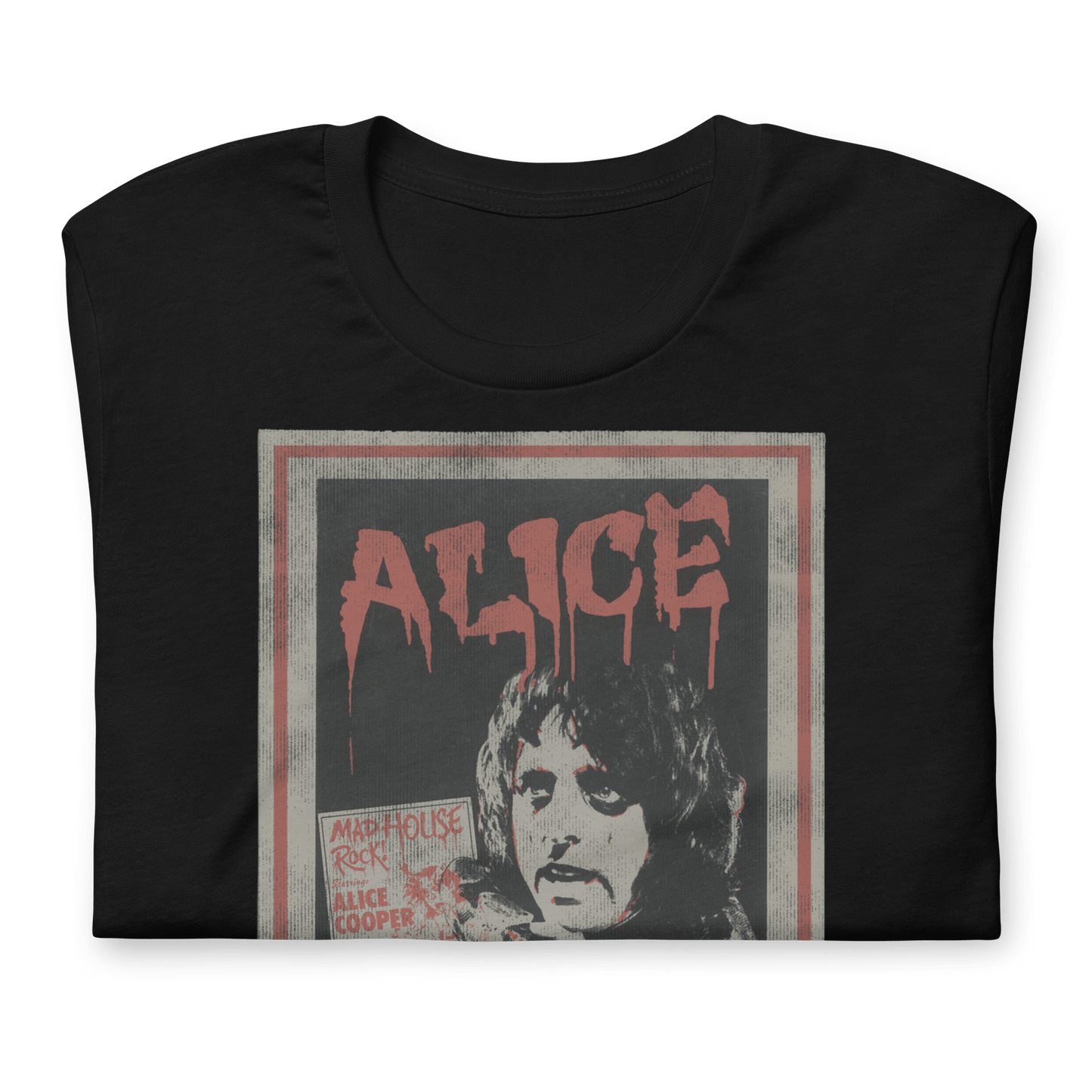 Alice Cooper Madhouse Vintage Mens T Shirt Black