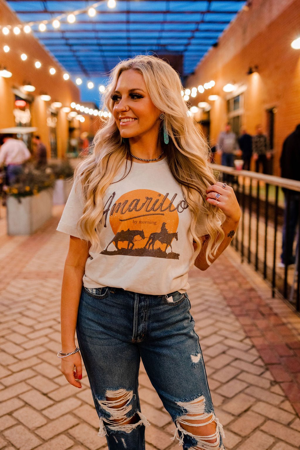 Amarillo by Mornin' Western Graphic Tee Shirt