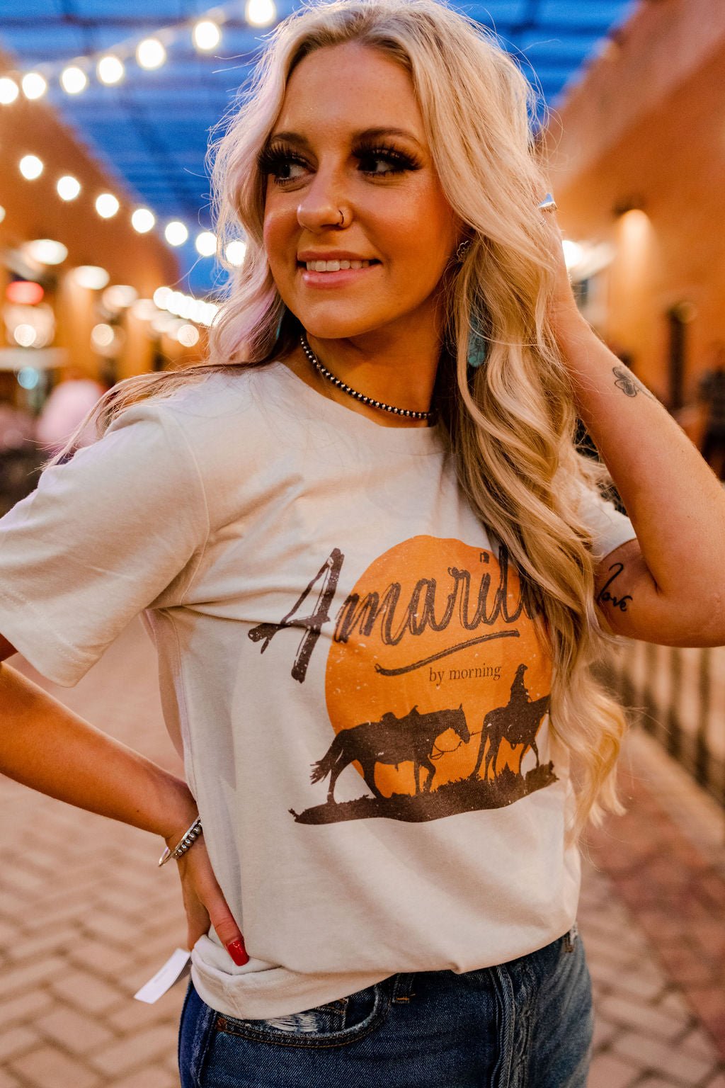 Amarillo by Mornin' Western Graphic Tee Shirt