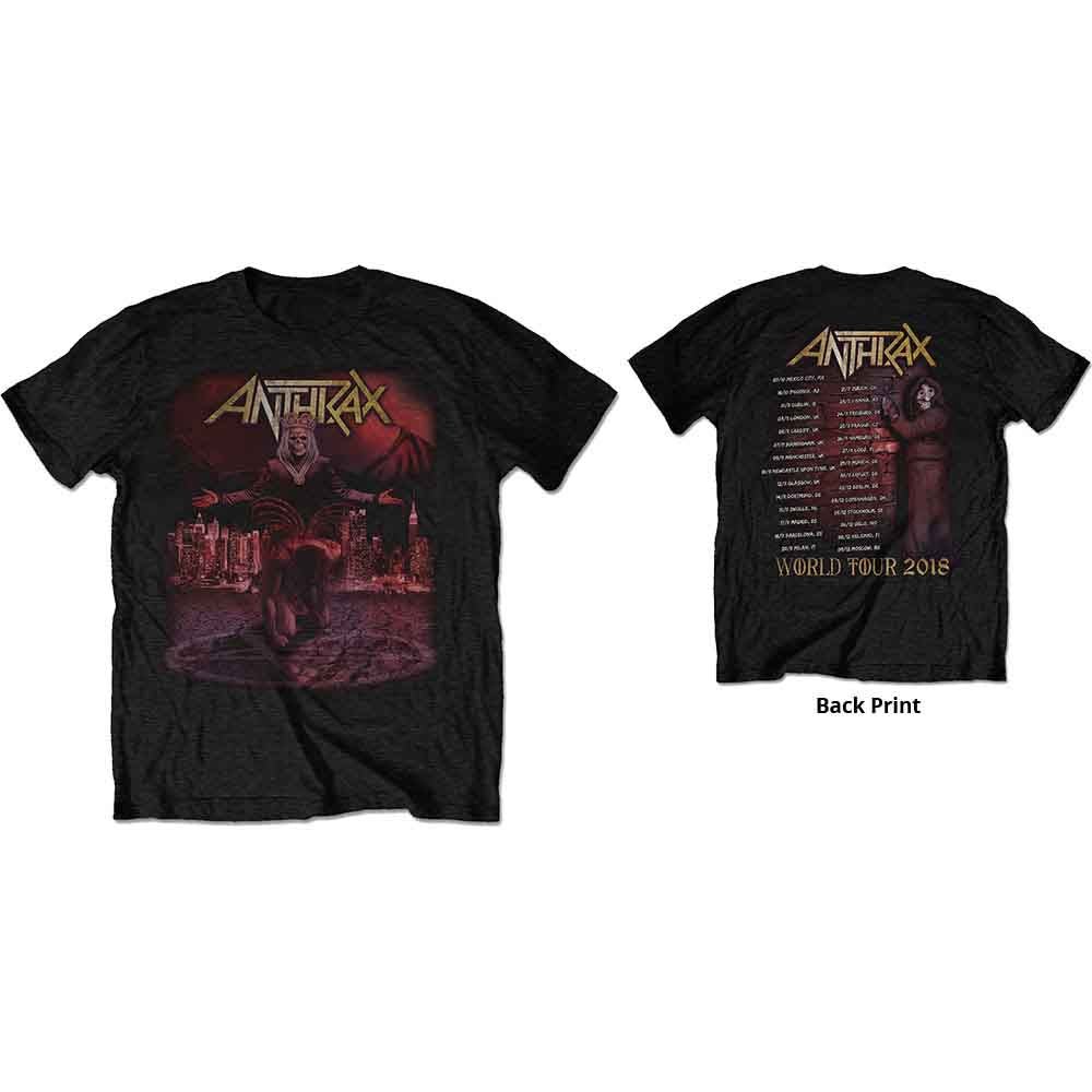 Anthrax Bloody Eagle World Tour 2018 TShirt Black