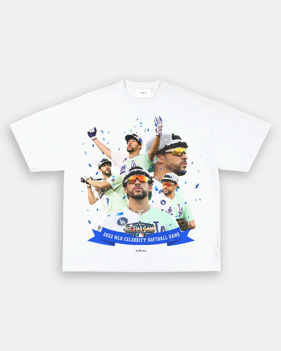 BAD BUNNY x DODGERS VINTAGE TEE Style002