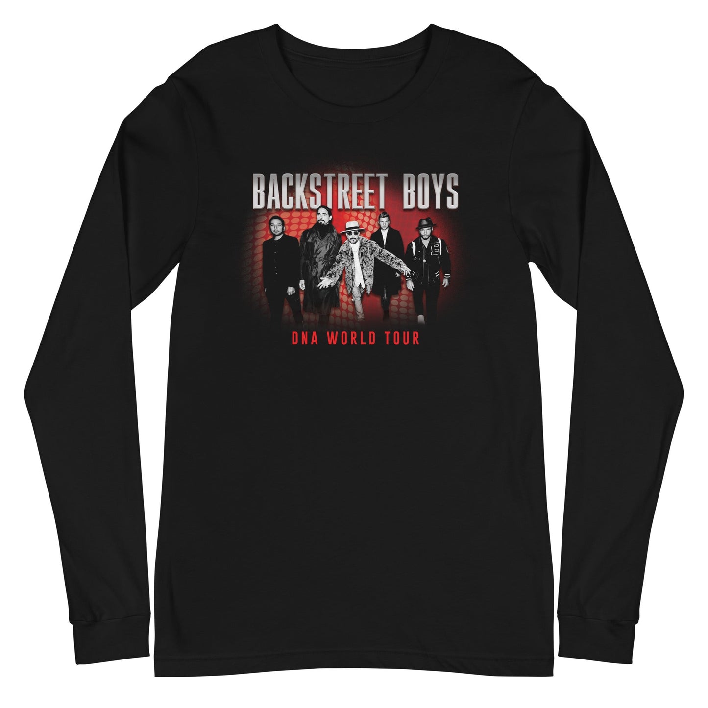 Backstreet Boys DNA World Tour Mens Long Sleeve T Shirt Black
