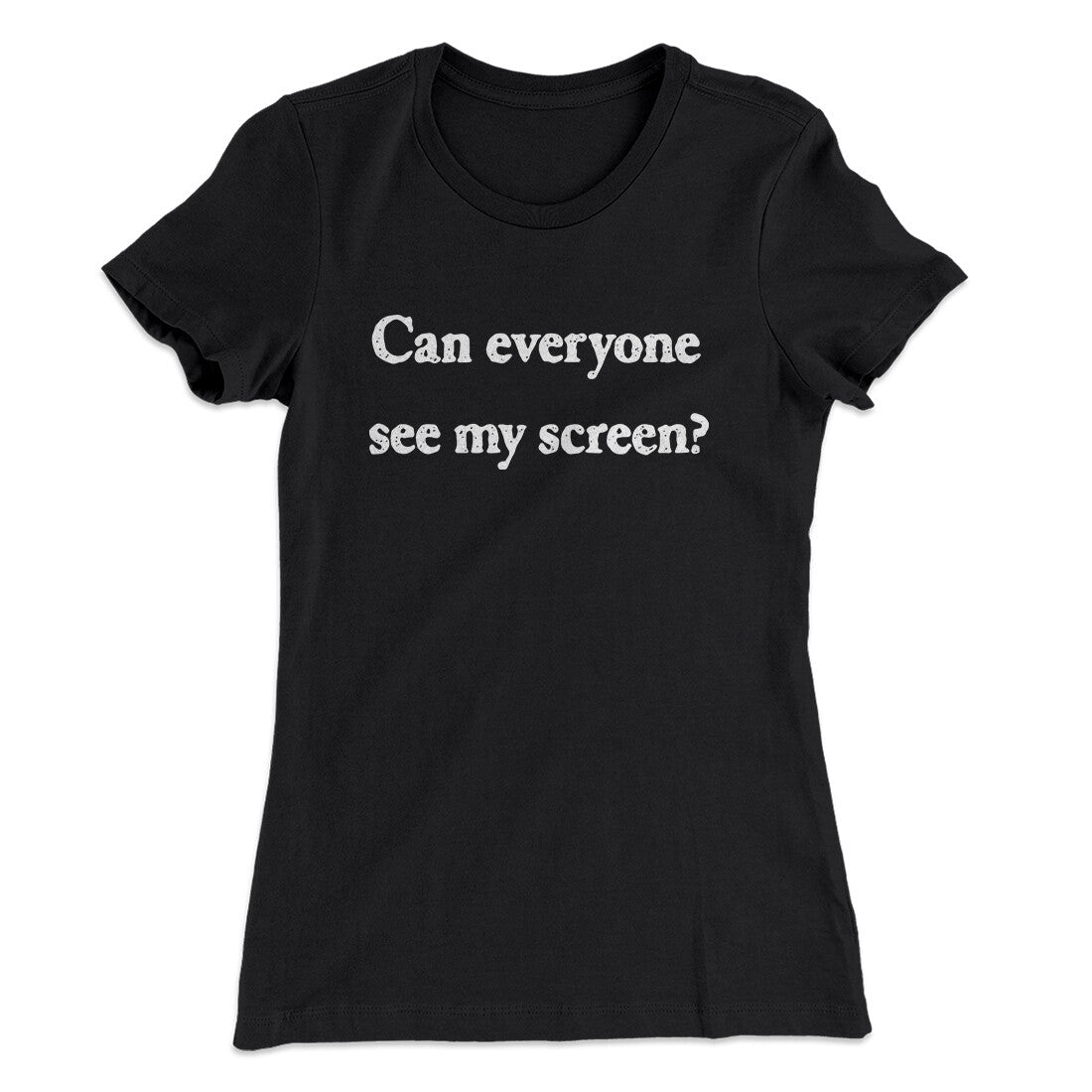 Can Everyone See My Screen Funny Women's T-Shirt