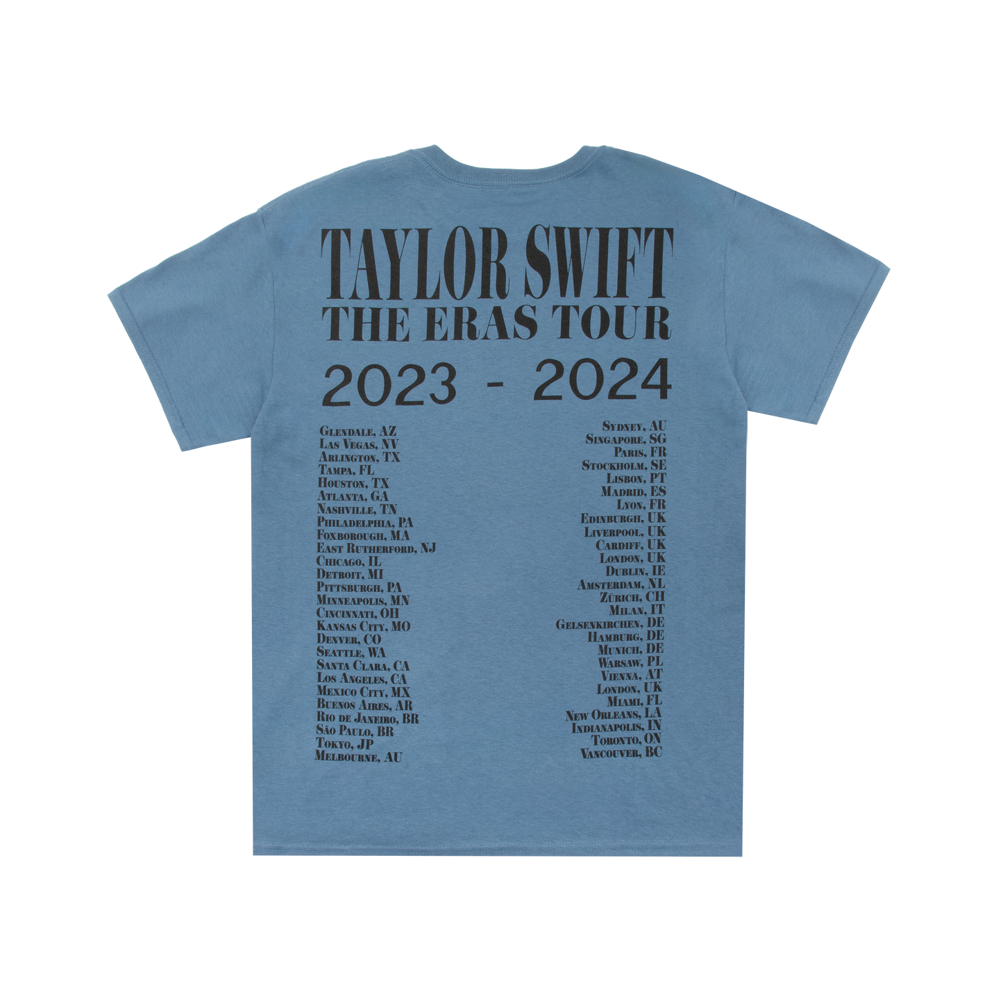 Taylor Swift The Eras Tour Blue T-Shirt