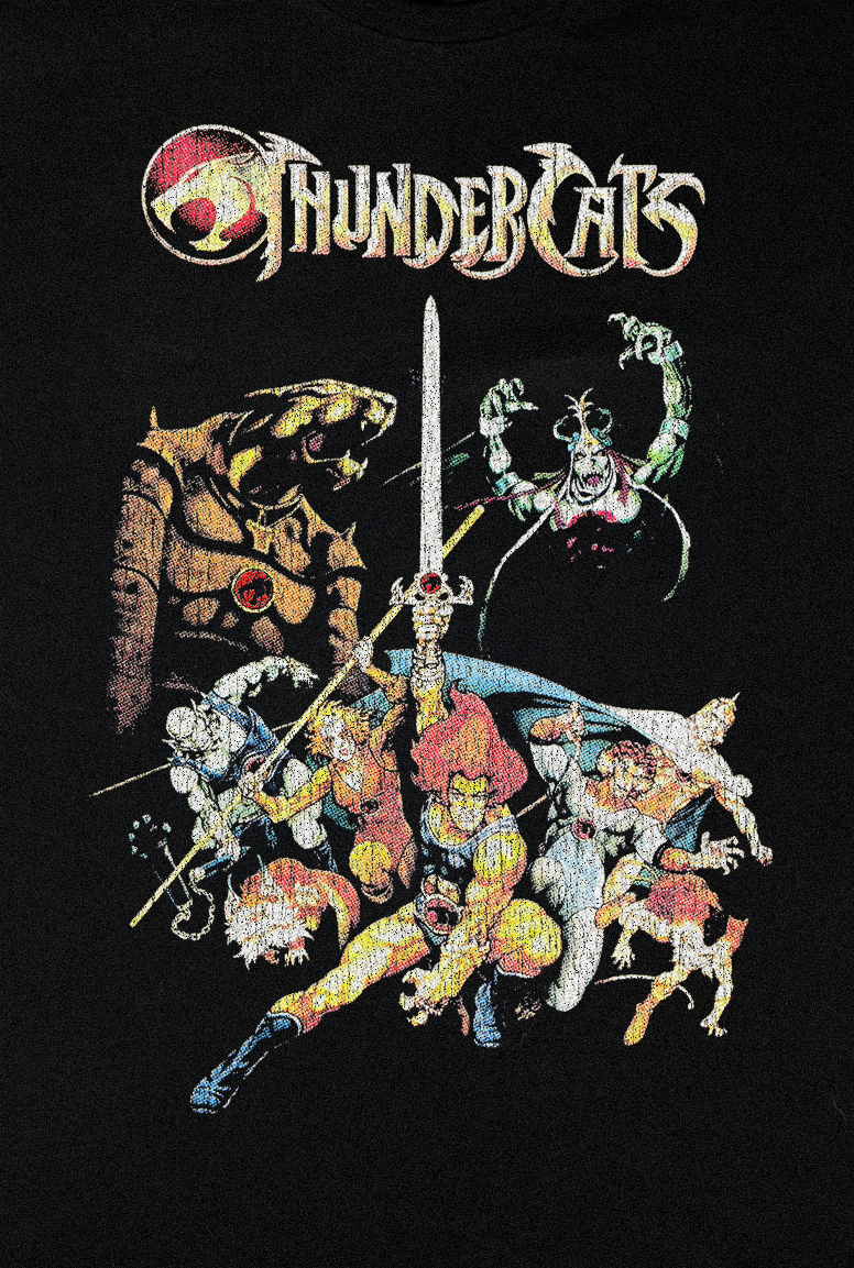'85 THUNDERCATS PROMO BLACK T-SHIRT
