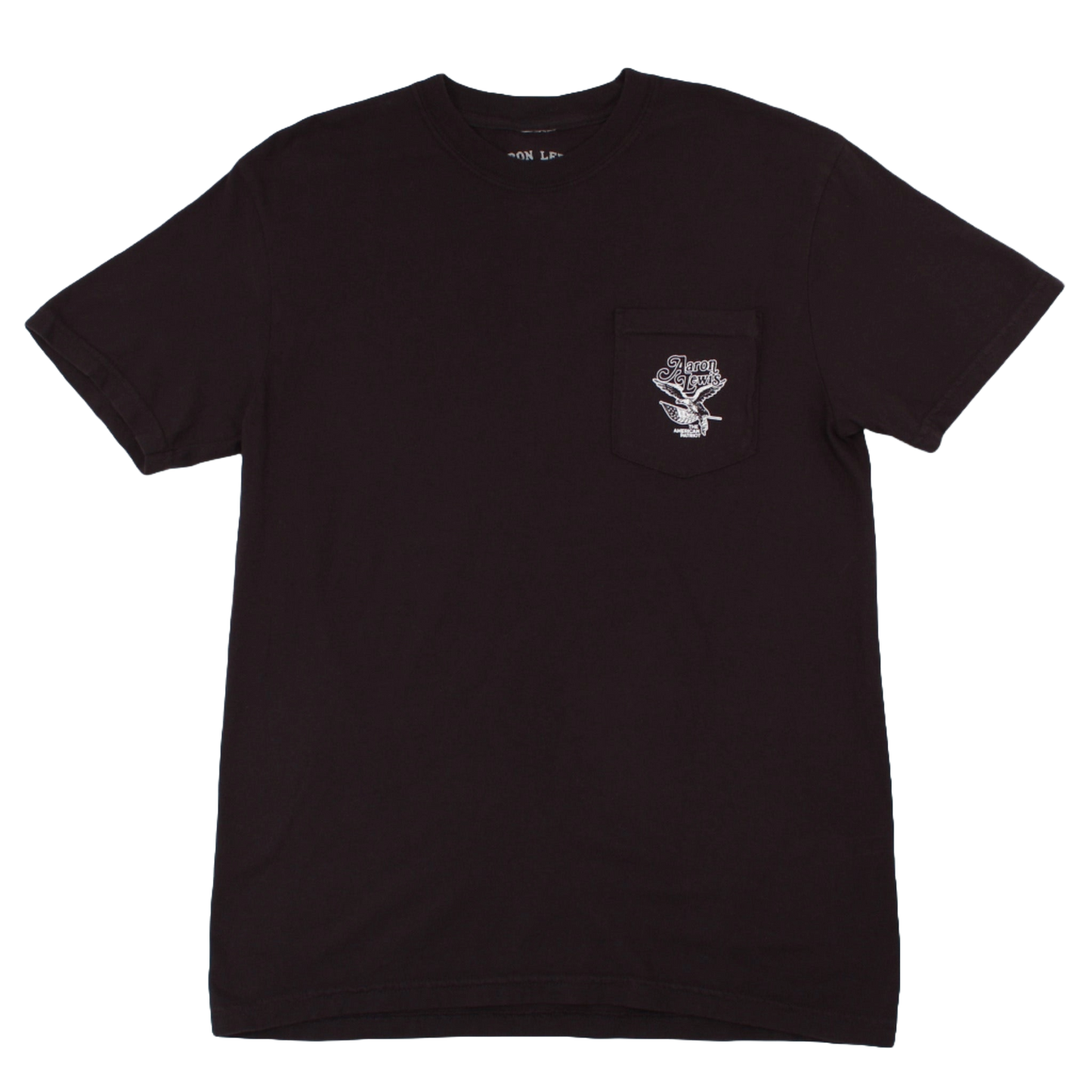 Aaron Lewis The American Patriot Pocket Tour Mens T Shirt Black