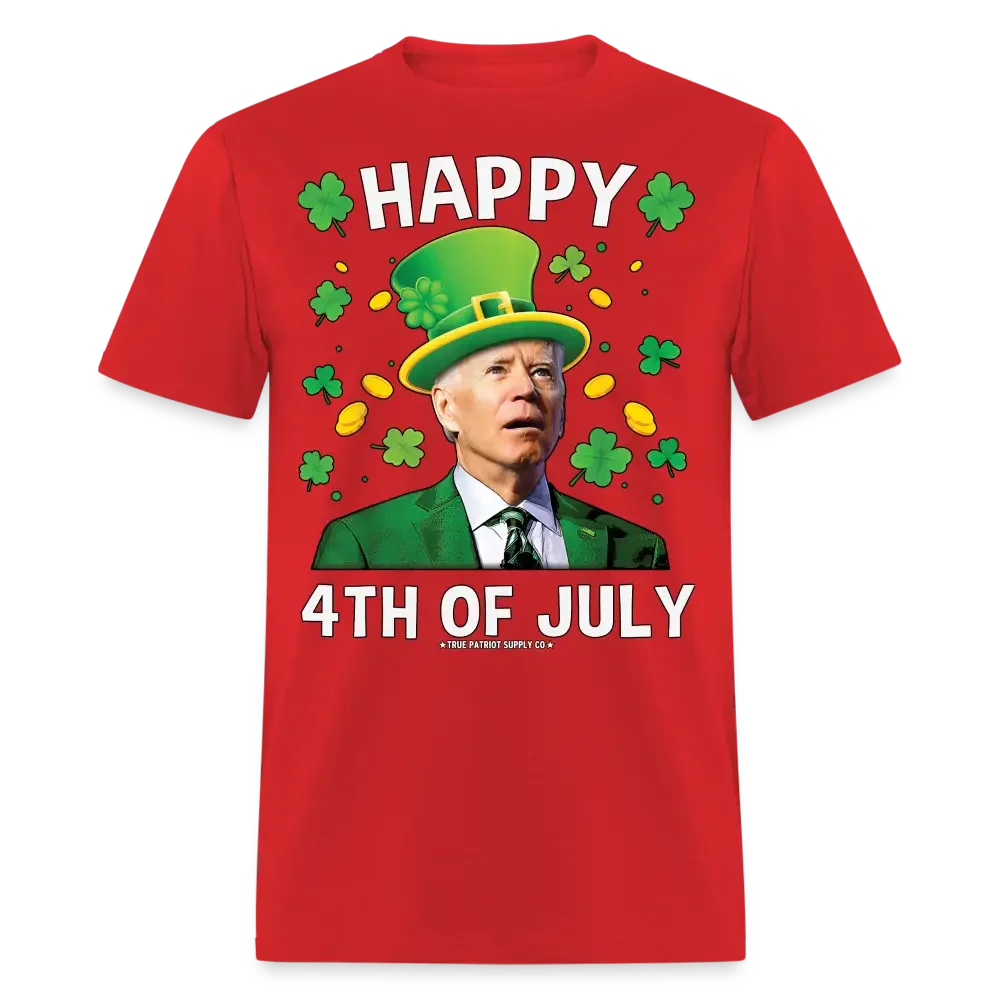 Happy 4th Of July St Patrick's Day Funny Confused Biden Unisex Classic T-Shirt