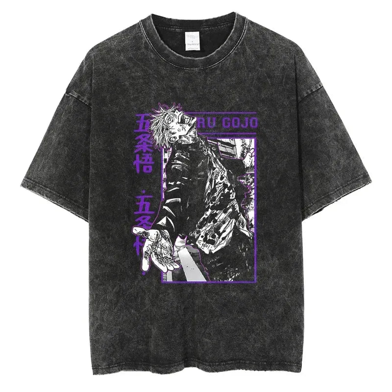 Jujutsu Kaisen Shirt Satoru Gojo Oversized Style Anime Shirt Style010