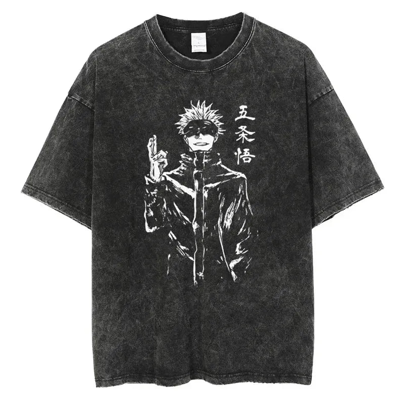 Jujutsu Kaisen Shirt Satoru Gojo Oversized Style Anime Shirt Style012
