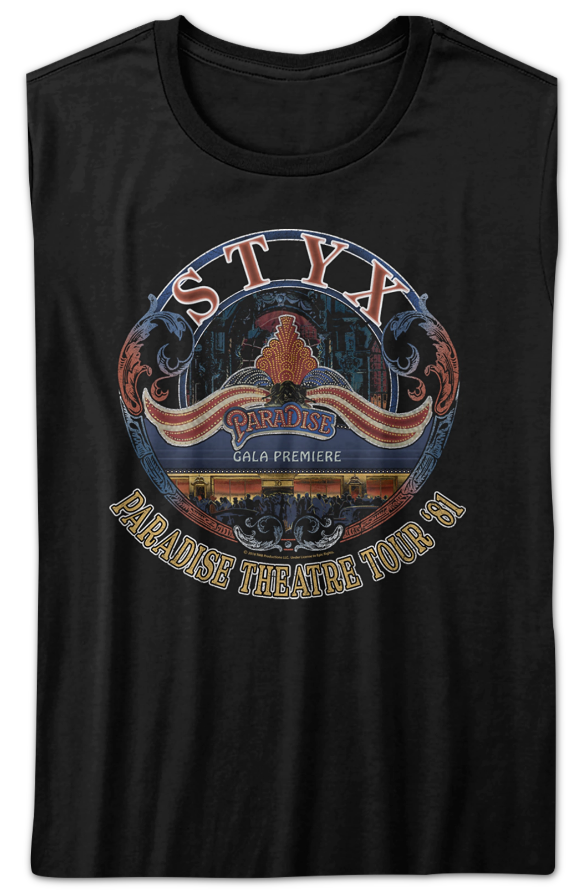 Womens Paradise Theatre Tour Styx Shirt