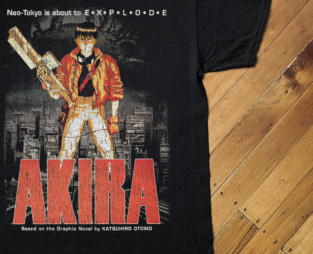 '87 AKIRA BLACK T-SHIRT