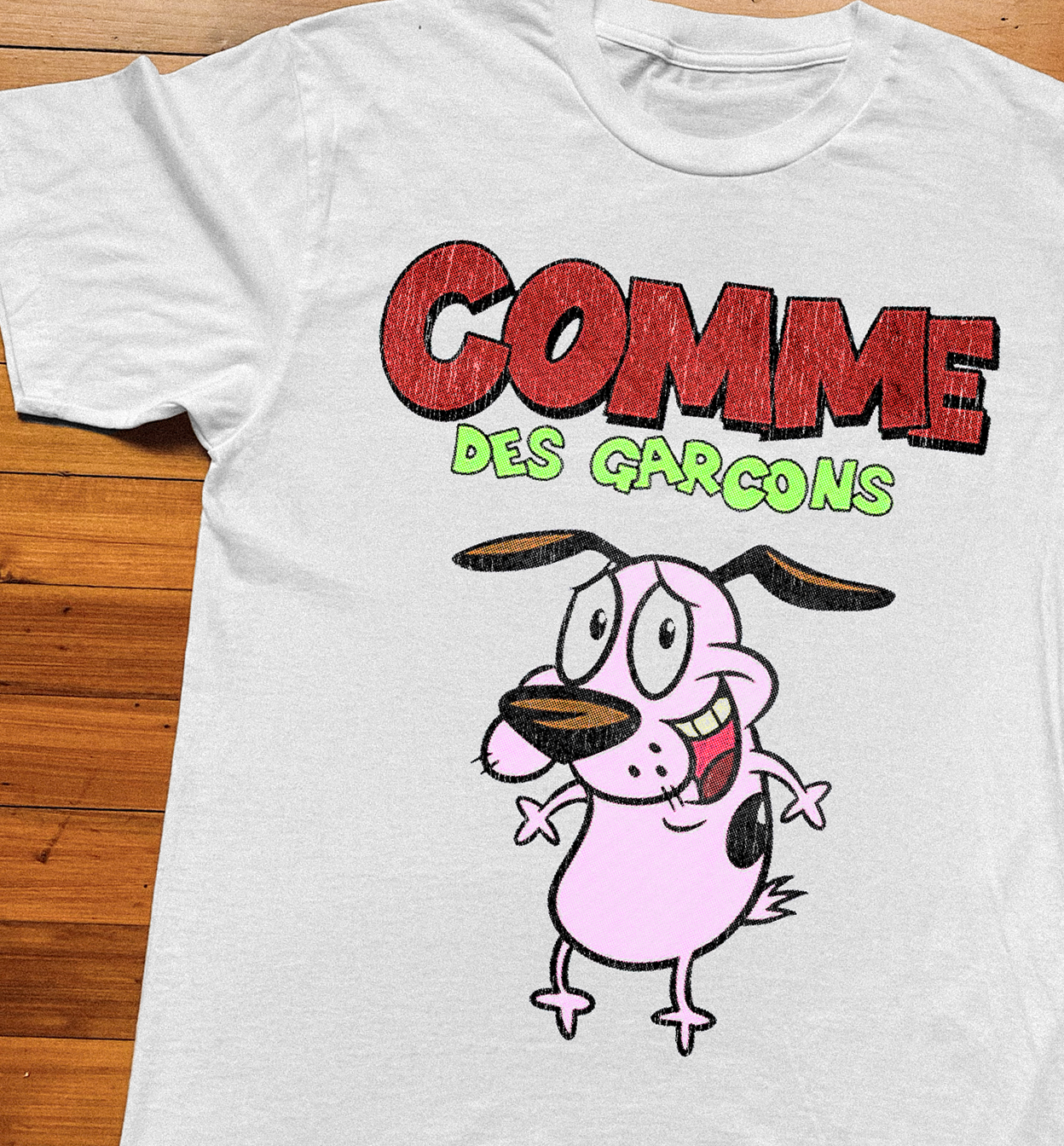 COURAGE VINTAGE WHITE T-SHIRT