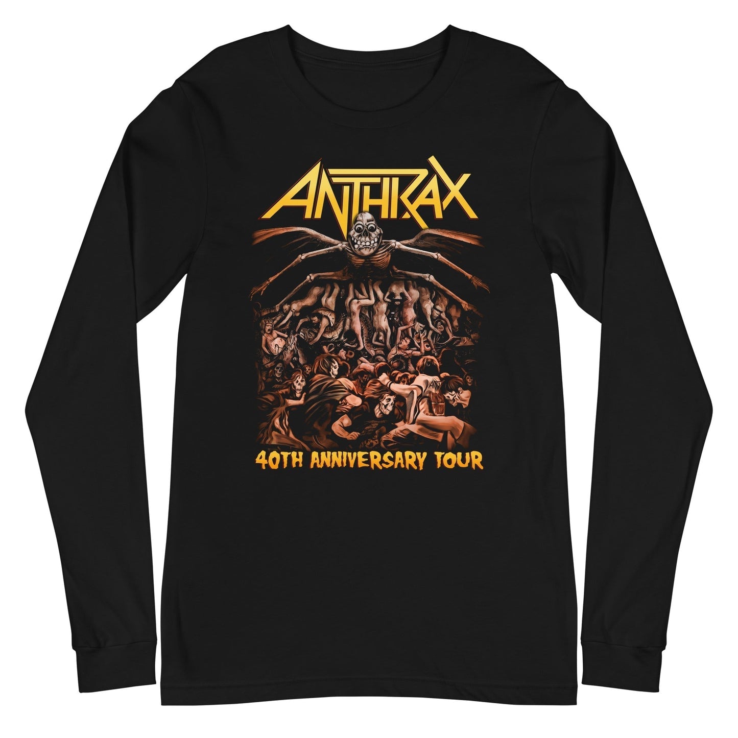 Anthrax 40th Anniversary Tour Long Sleeve T Shirt Apparel