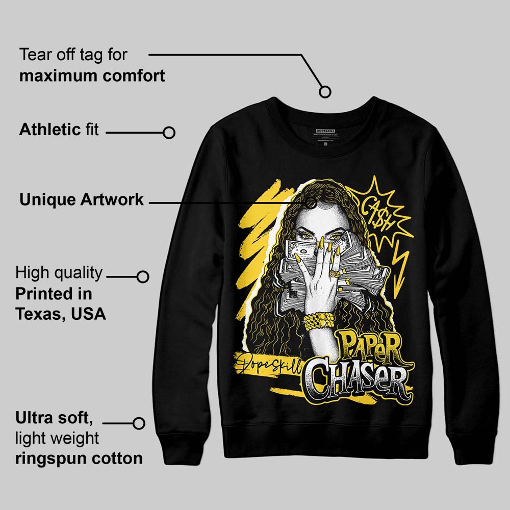 Black Tour Yellow AJ 4 Thunder DopeSkill Sweatshirt NPC Graphic