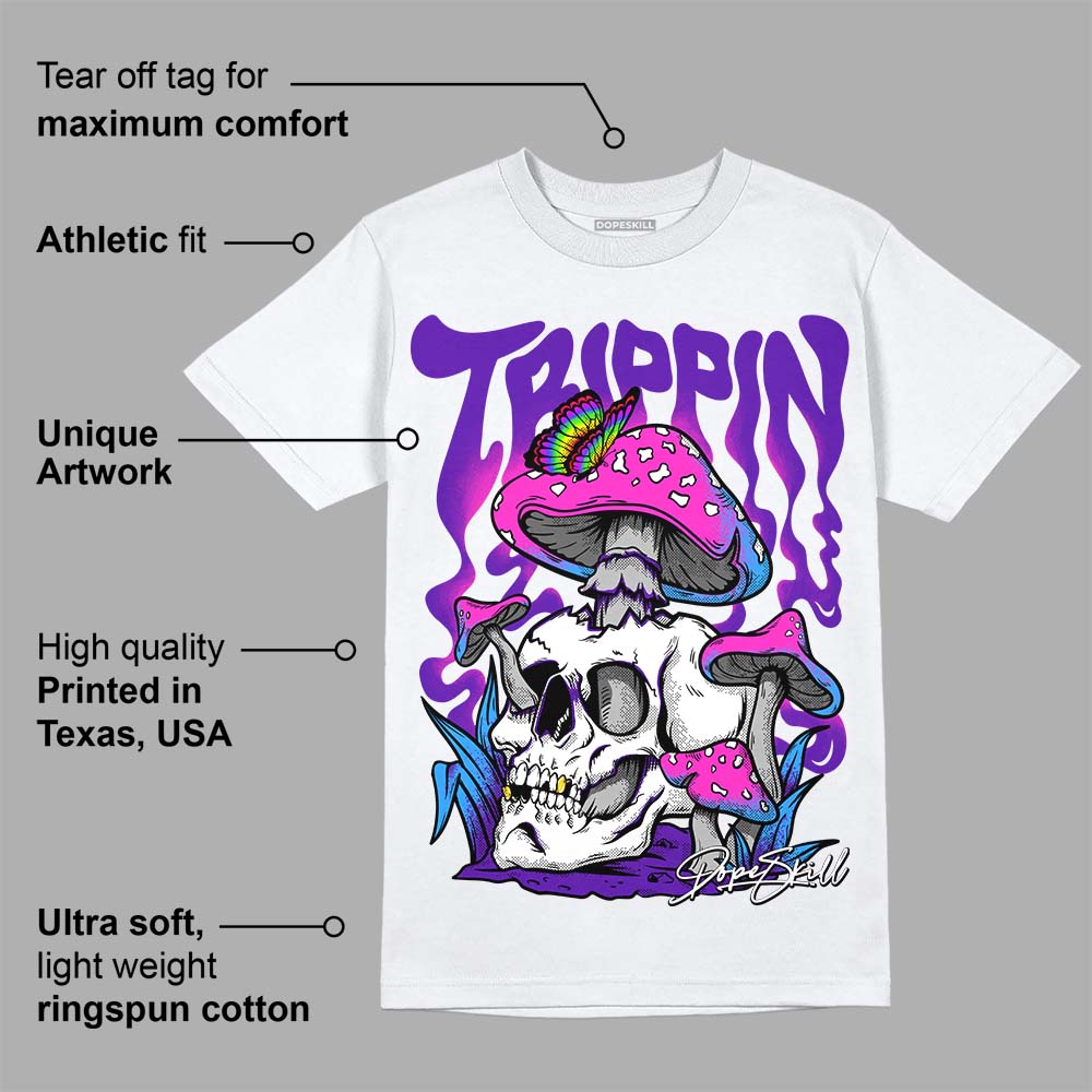 Dunk Purple Championship Court White DopeSkill T-Shirt Trippin Graphic