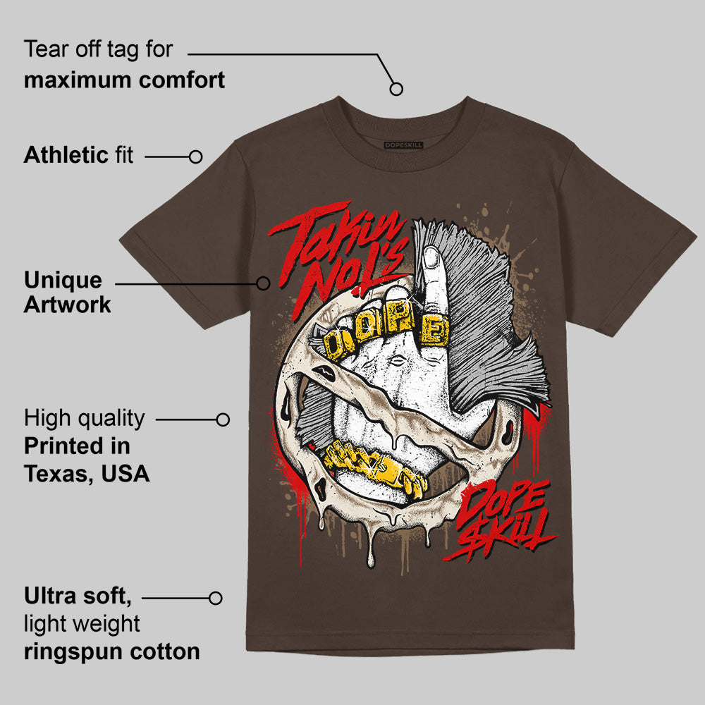AJ 1 Low OG “Reverse Mocha” DopeSkill Ridgerock T-shirt Takin No L's Graphic