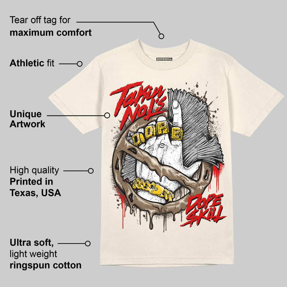AJ 1 Low OG “Reverse Mocha” DopeSkill Sail T-shirt Takin No L's Graphic