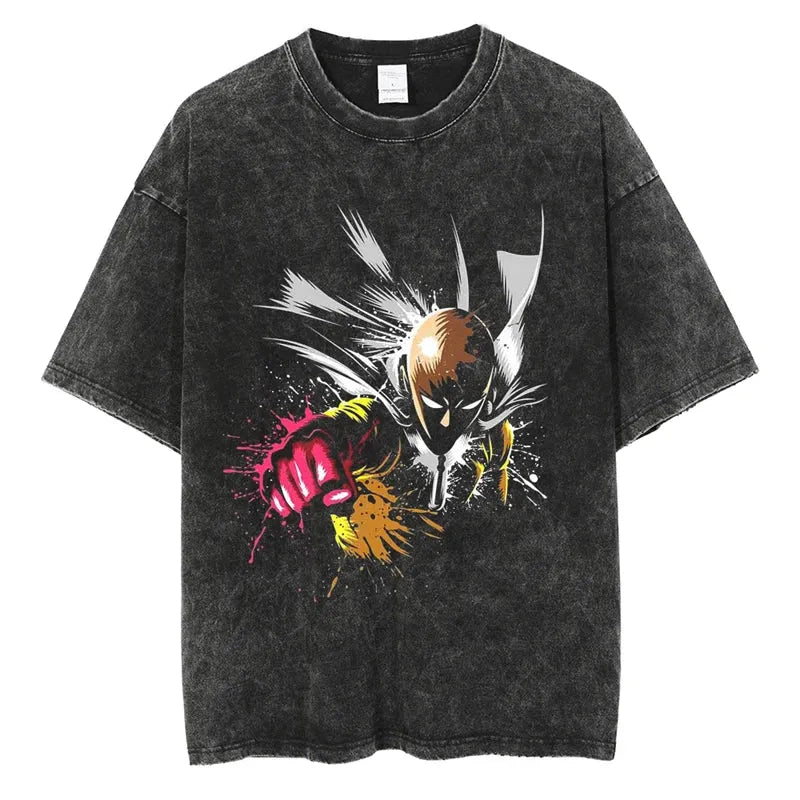 One Punch Man Saitama Shirt Vintage Style Anime Shirt Style003