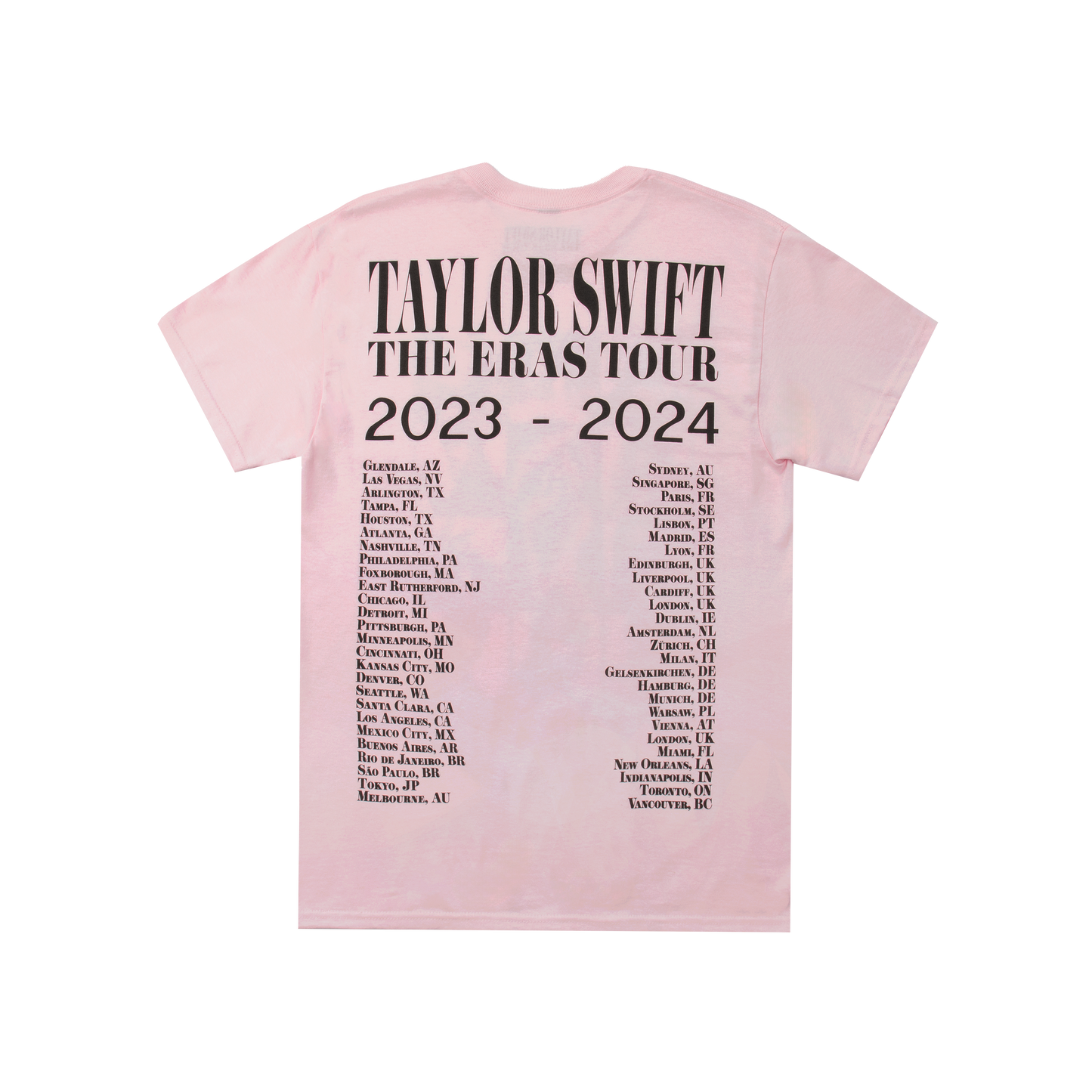 Taylor Swift The Eras Tour Pink T-Shirt