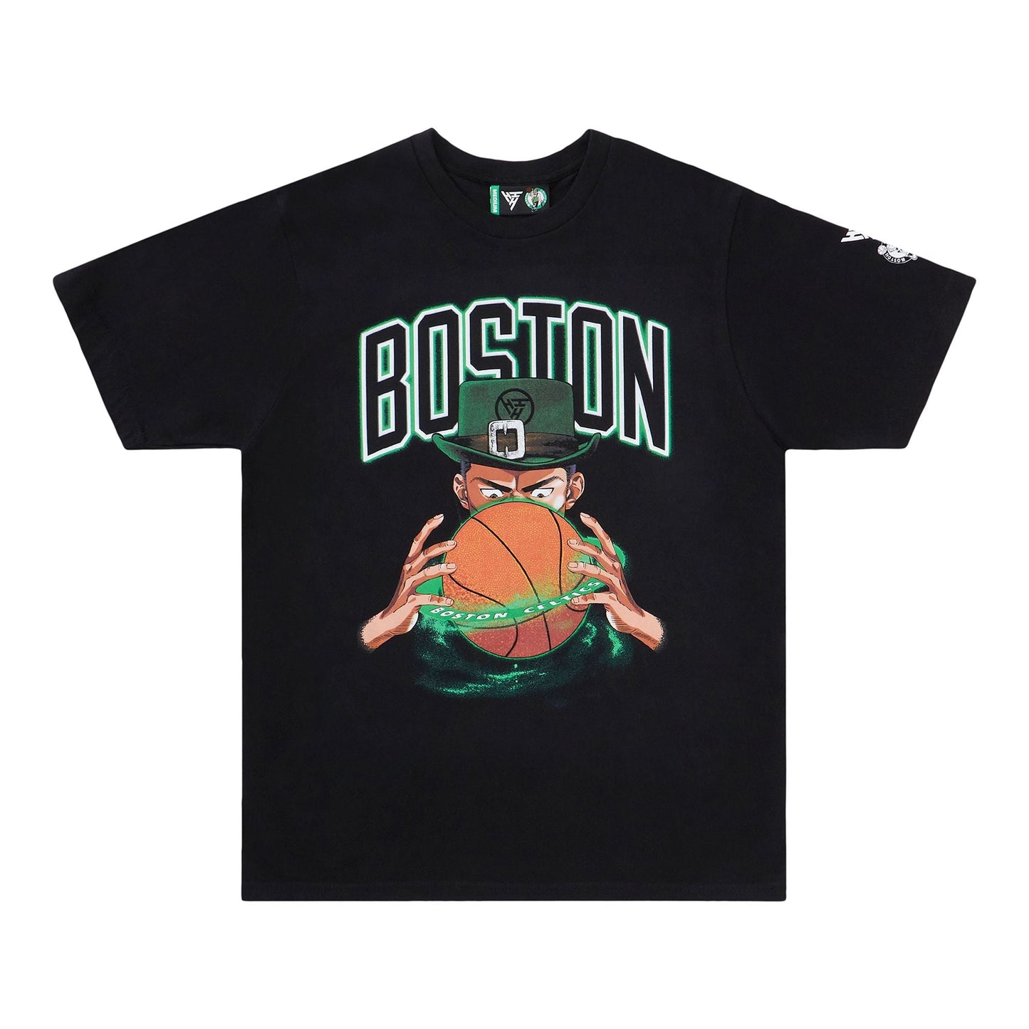 NBA BOSTON CELTICS ARC LOGO TSHIRT (BLACK)