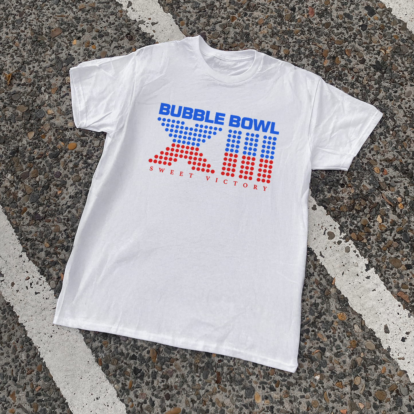 'BUBBLE BOWL' XIII VINTAGE WASHED WHITE TEE