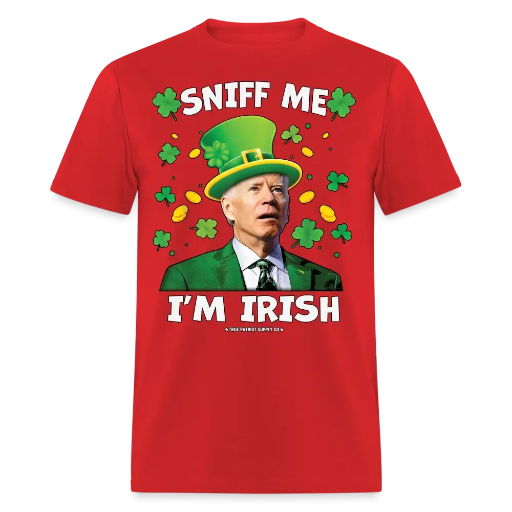 Sniff Me I'm Irish St Patrick's Day Funny Confused Biden Unisex Classic T-Shirt