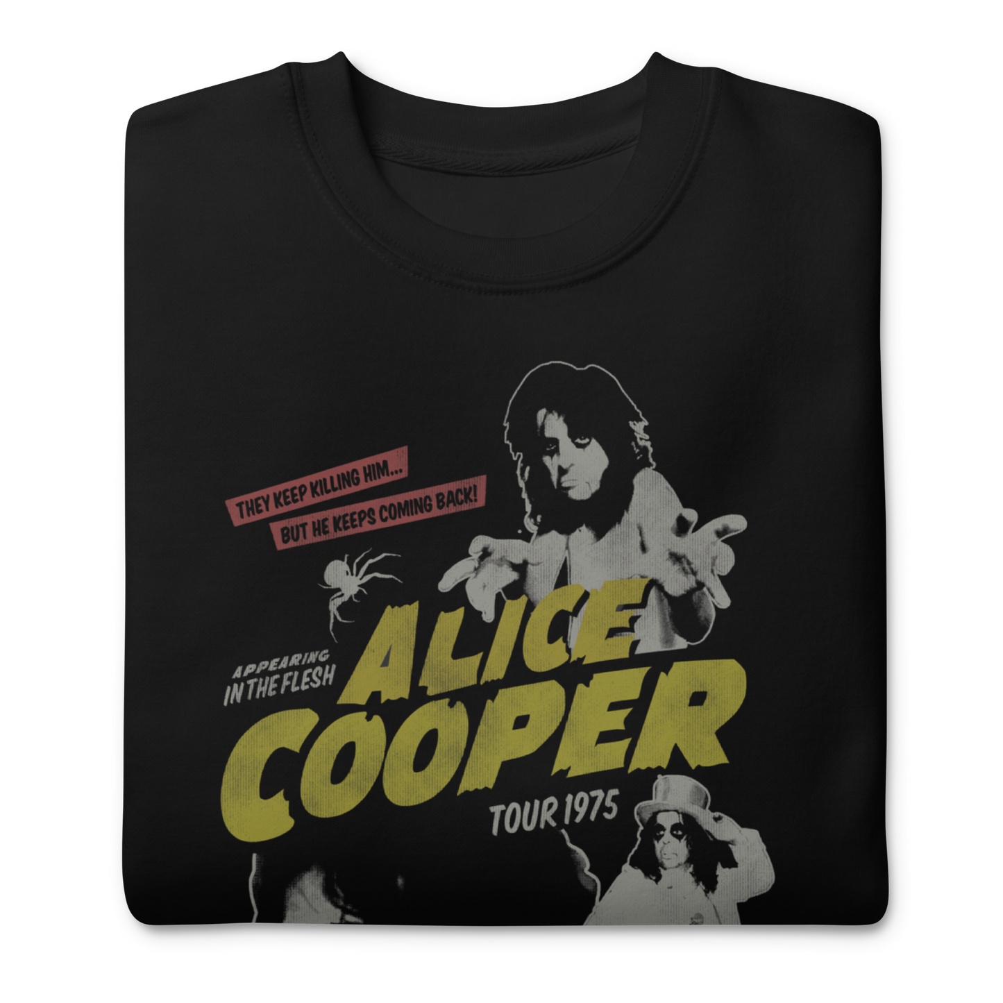 Alice Cooper 1975 Tour Vintage Sweatshirt