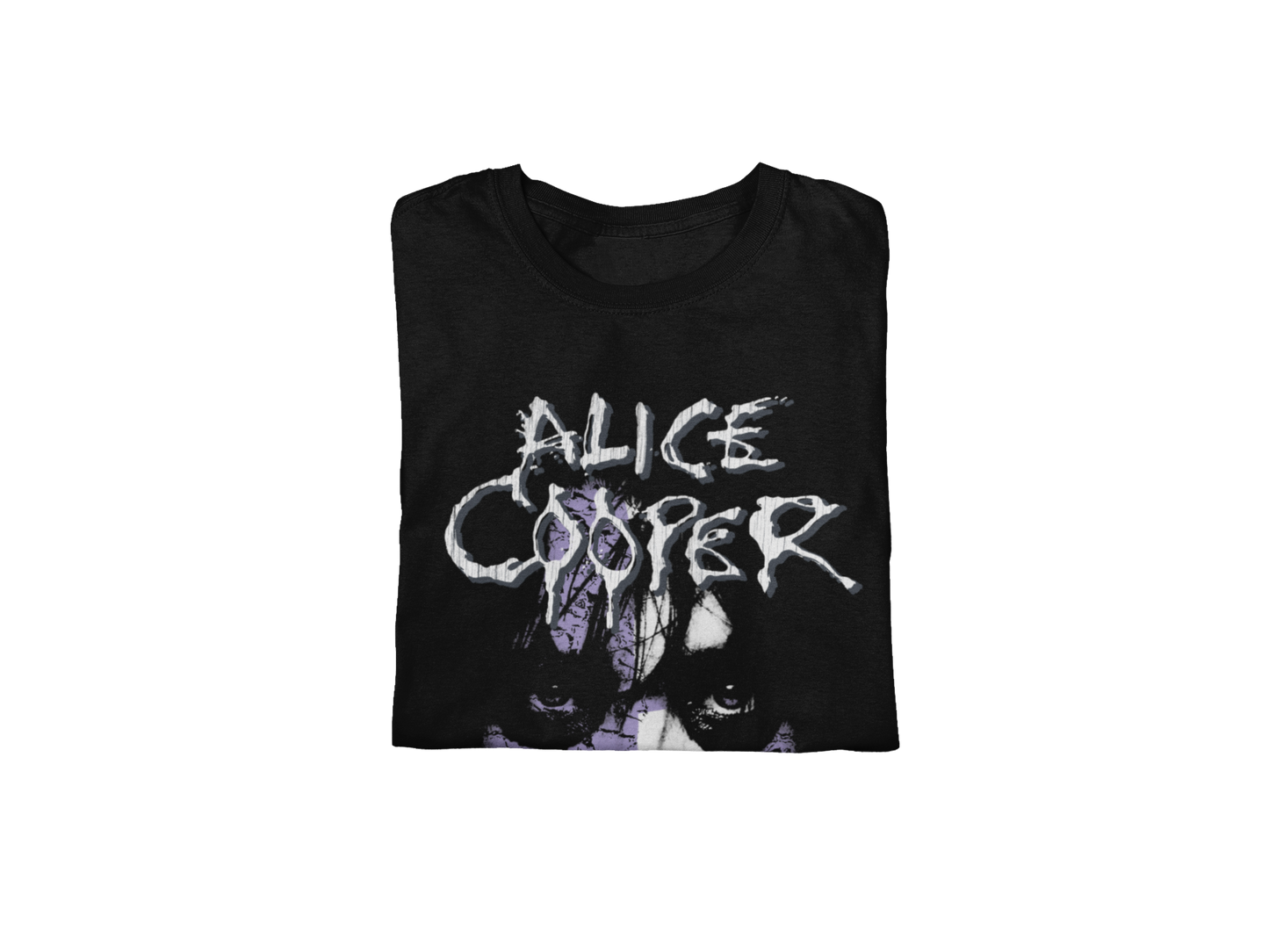 Alice Cooper Early 2000s Vintage Jumbo Print T Shirt Black