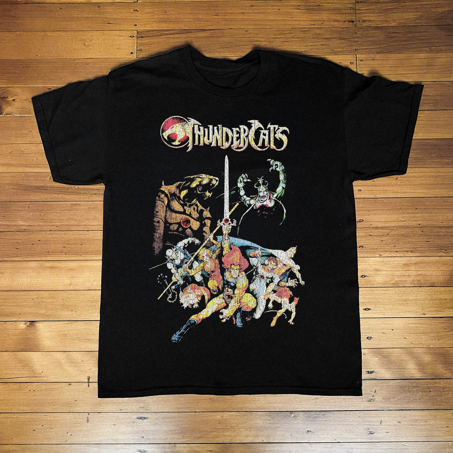 '85 THUNDERCATS PROMO BLACK T-SHIRT