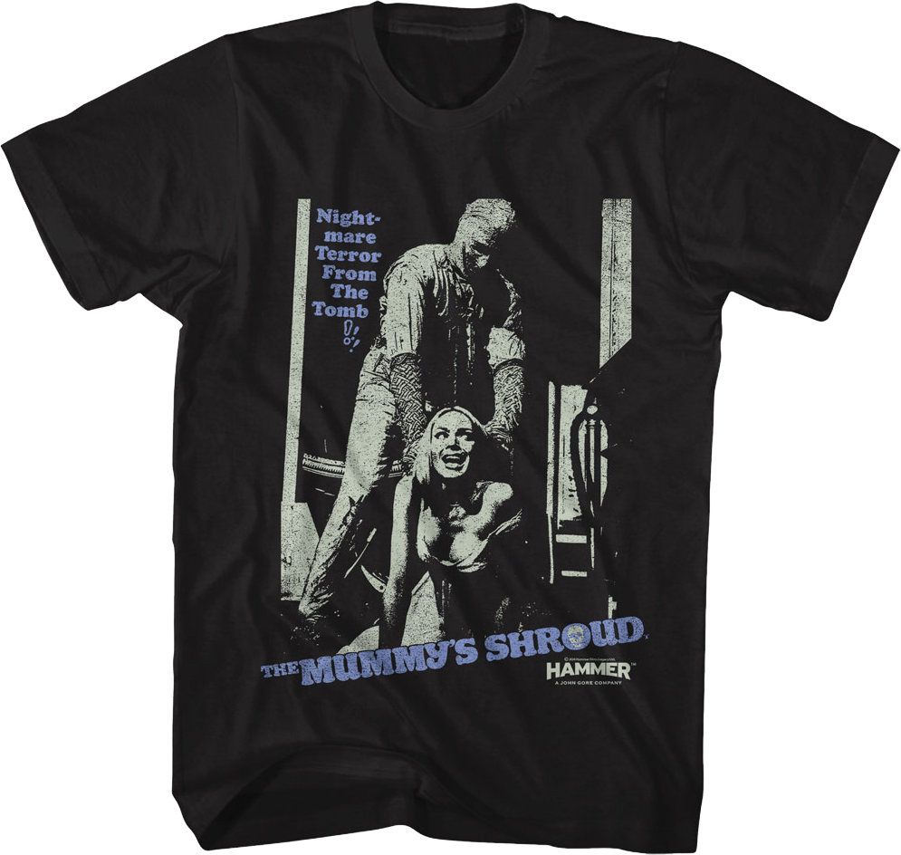 The Mummy's Shroud Hammer Films T-Shirt Style001