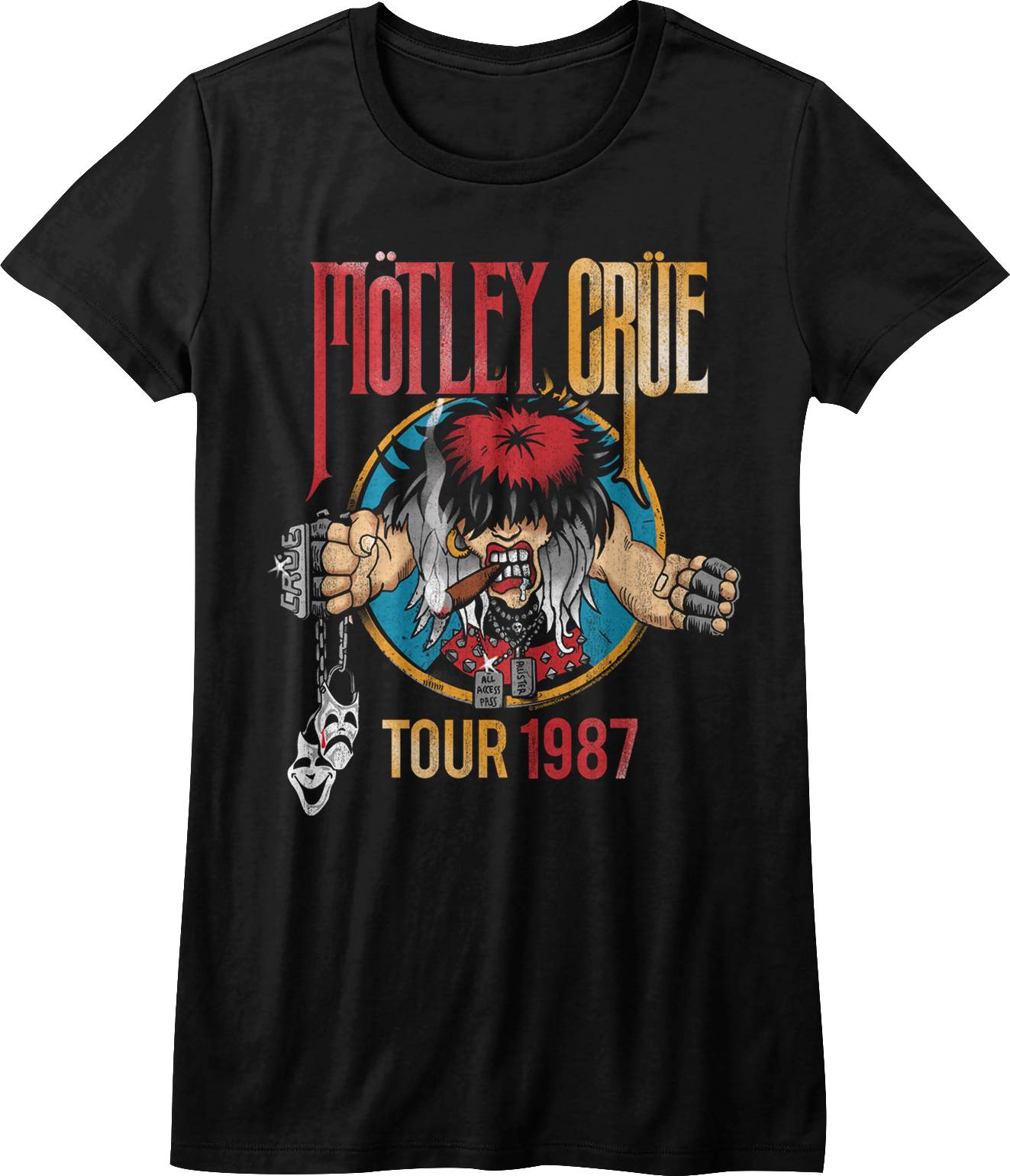 Womens 1987 Tour Motley Crue Shirt