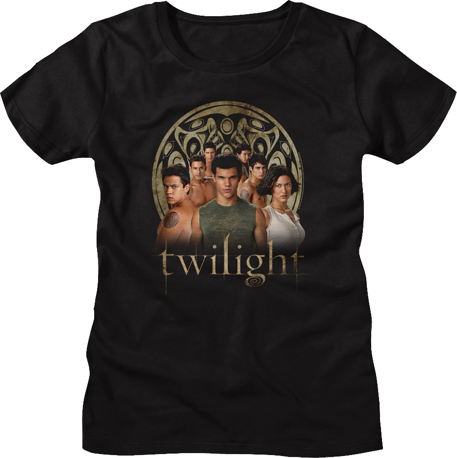 Womens Wolf Pack Group Photo Twilight Shirt