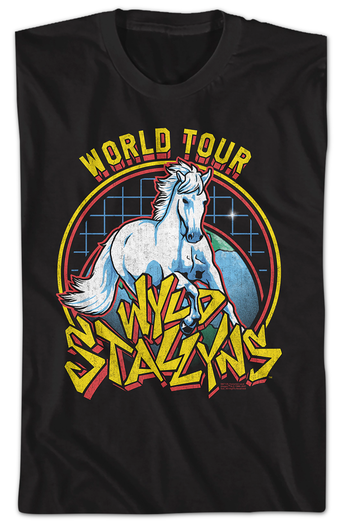 Wyld Stallyns World Tour Poster Bill and Ted T-Shirt