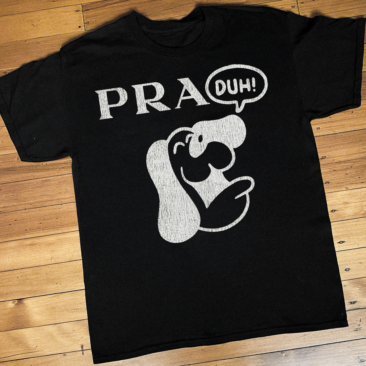 DOGGY DESIGNER VINTAGE BLACK T-SHIRT