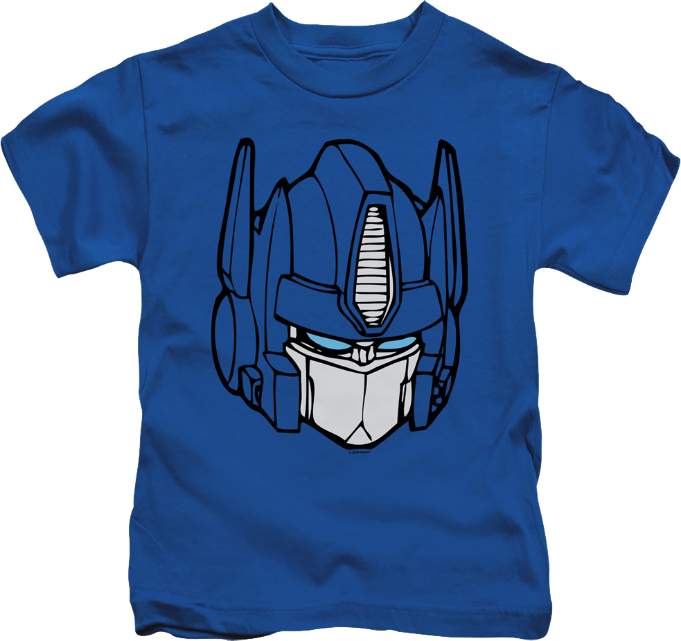 Youth Optimus Prime Head Shot Transformers Shirt