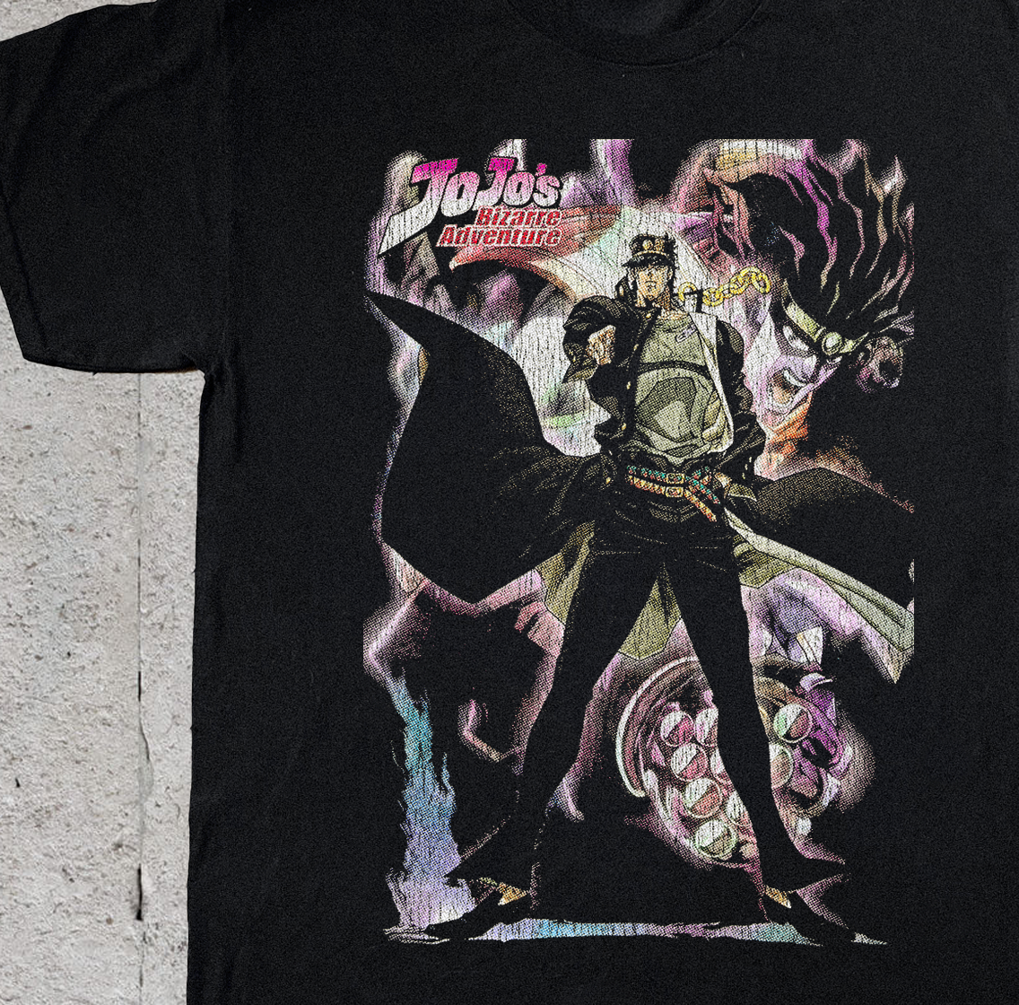 '12 JOJO’S BIZARRE ADVENTURE BLACK T-SHIRT