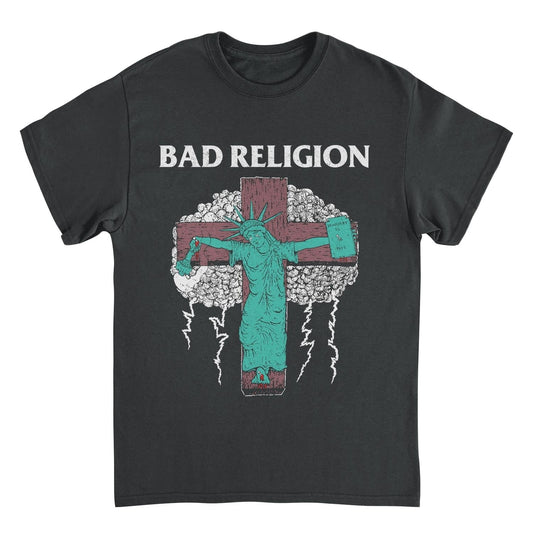 Bad Religion Liberty 91 Tour Back Mens T Shirt Black
