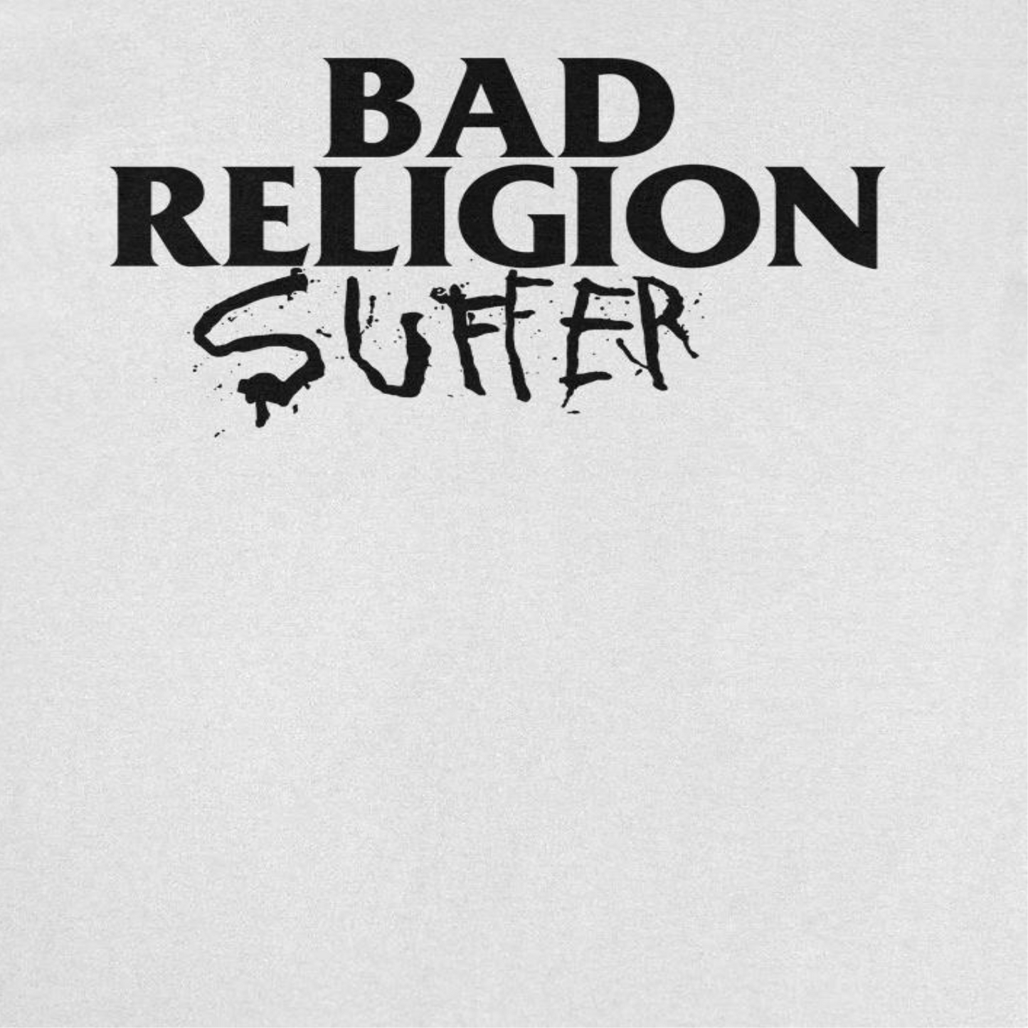 Bad Religion Suffer 89 EU Tour Front Mens T Shirt White