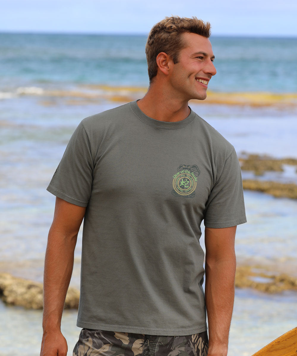 Year Of The Snake Circles 2025 - Crater Dyed¬Æ Short Sleeve Crewneck T-Shirt