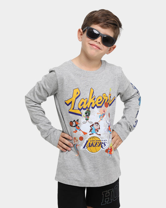 NBA Kid's Los Angeles Lakers All In Long Sleeve T-Shirt Grey