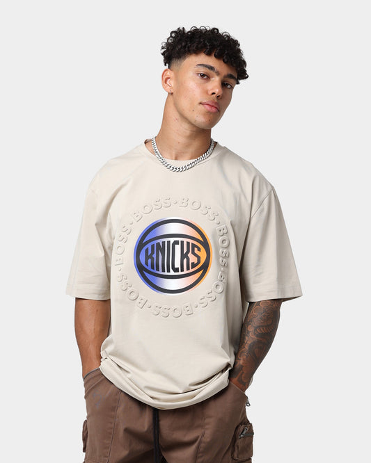 Hugo Boss Hugo Boss X NBA Basic New York Knicks Short Sleeve T-Shirt Light Beige