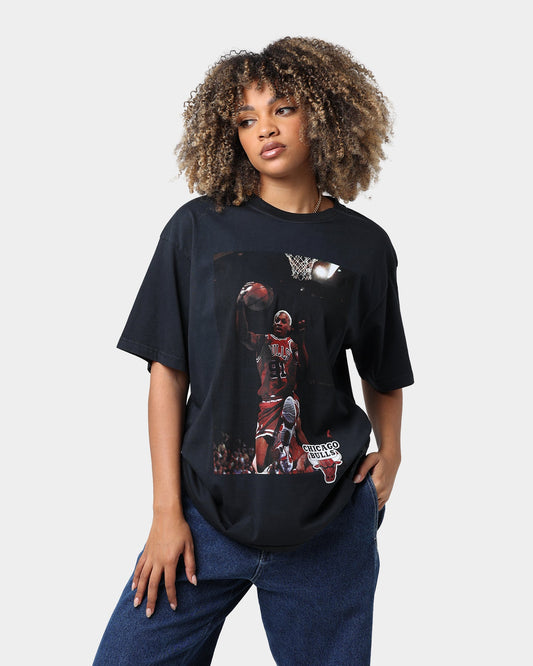 Mitchell & Ness Chicago Bulls Rodman Photo T-Shirt Faded Black Style001