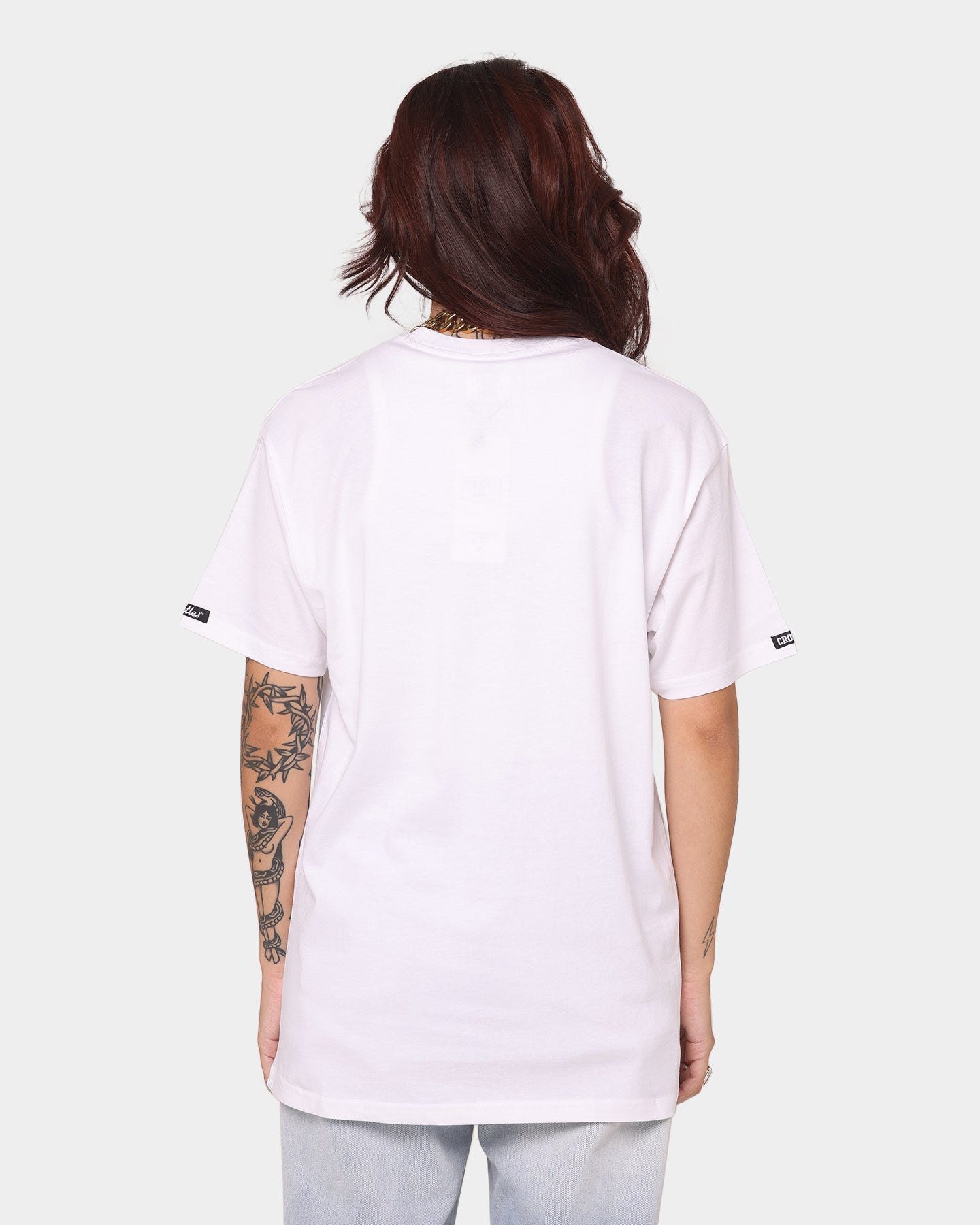 Crooks & Castles Fairfax Varsity T-Shirt White/Hot Pink Style001