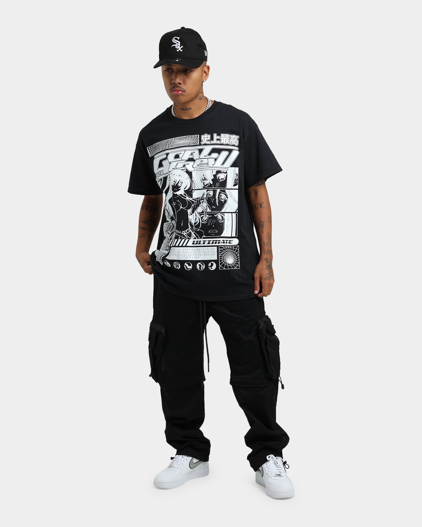 Goat Crew Original Anime Vintage T-Shirt Off Black